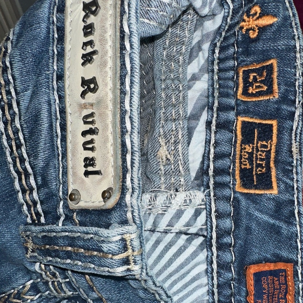 Rock Revival Blue Women’s Jeans size 24 - Picture 10 of 14